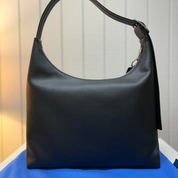 Baggu Recycled Leather Shoulder Bag - Black - Picture 2 of 9